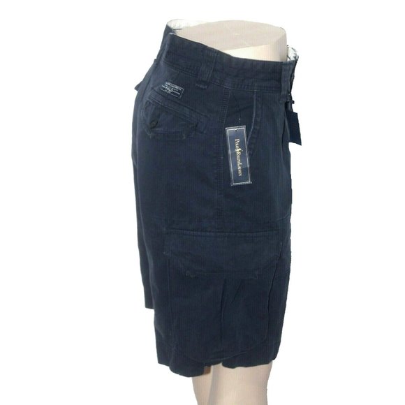 NEW Ralph Lauren Gellar Fatigue Cargo Shorts!  Sizes 35 or 40  Weathered Navy - Picture 2 of 3